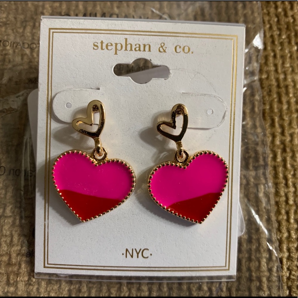 Heart Dangling Earrings